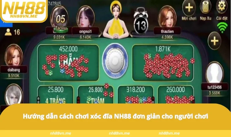 Hướng dẫn cách chơi xóc đĩa NH88 đơn giản cho người chơi