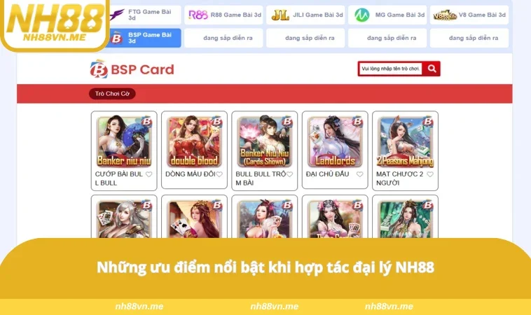 Những ưu điểm nổi bật khi hợp tác đại lý NH88