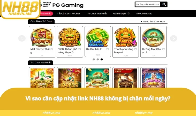 Vì sao cần cập nhật link NH88 không bị chặn mỗi ngày?