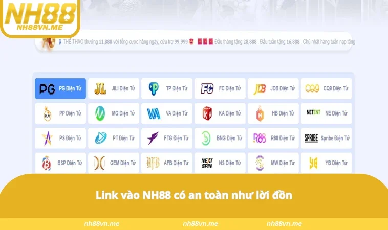 Link vào NH88 có an toàn như lời đồn