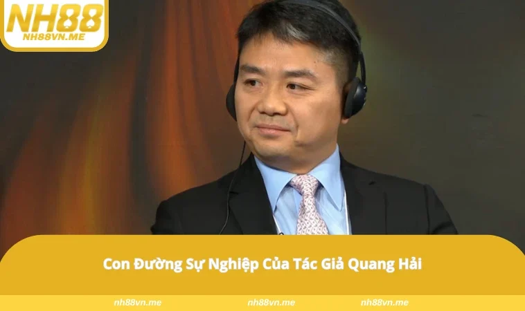 Quang Hải trong một sự kiện ra mắt sản phẩm mới của NH88