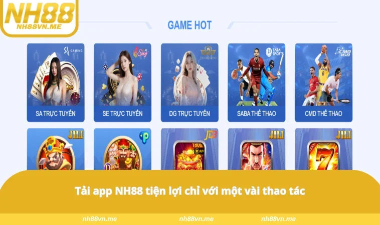 Tải app NH88 tiện lợi chỉ với một vài thao tác