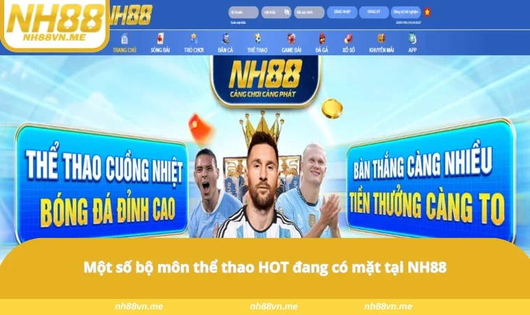 Một số bộ môn thể thao HOT đang có mặt tại NH88